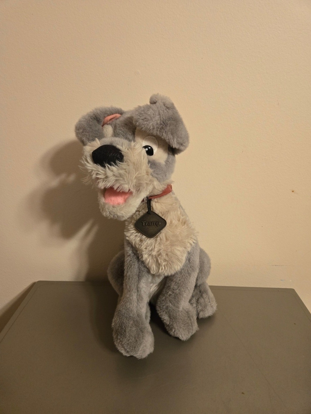 Vintage Disney Store Lady And The Tramp 14" Plush with Metal Tag